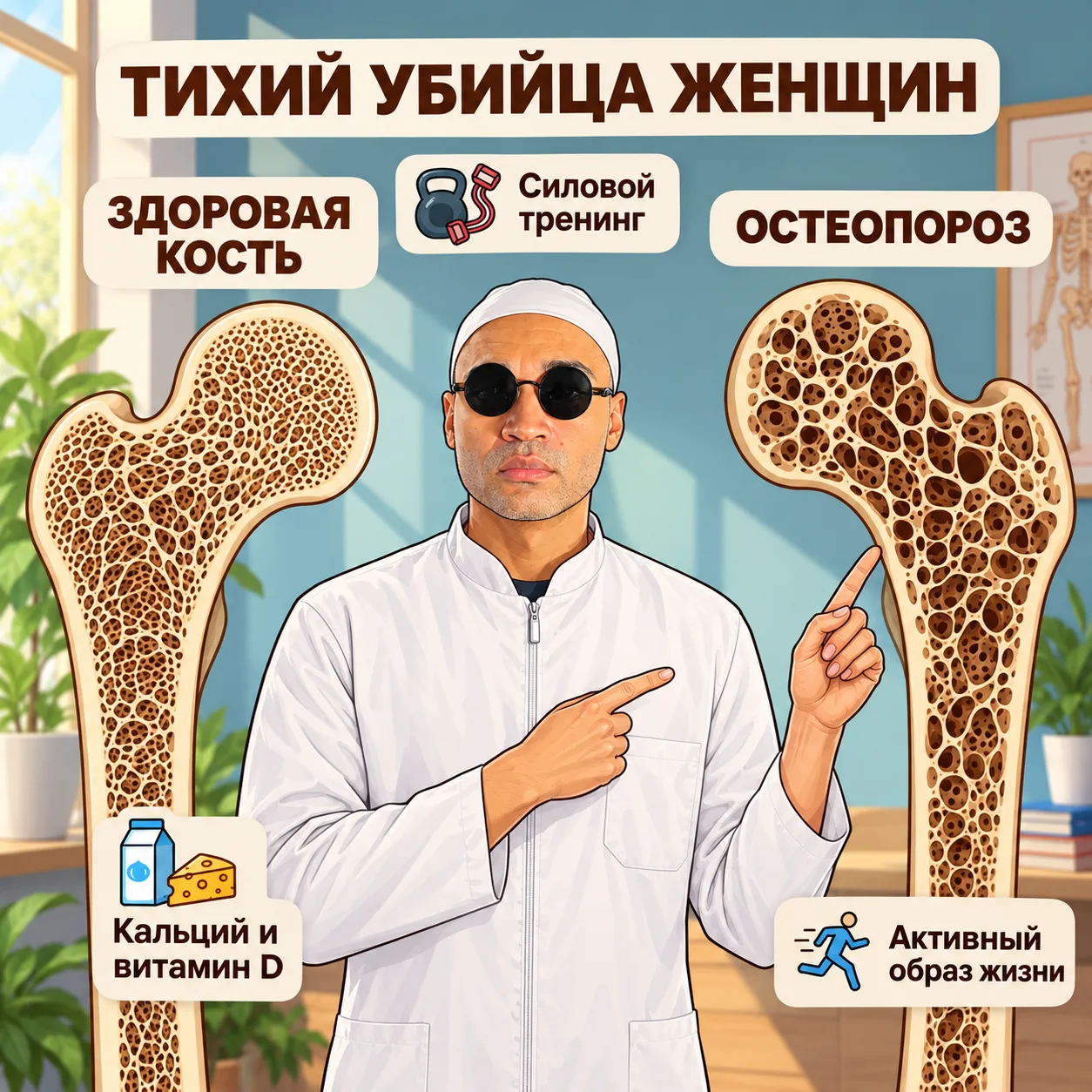 ОСТЕОПОРОЗ ТИХИЙ УБИЙЦА ЖЕНЩИН