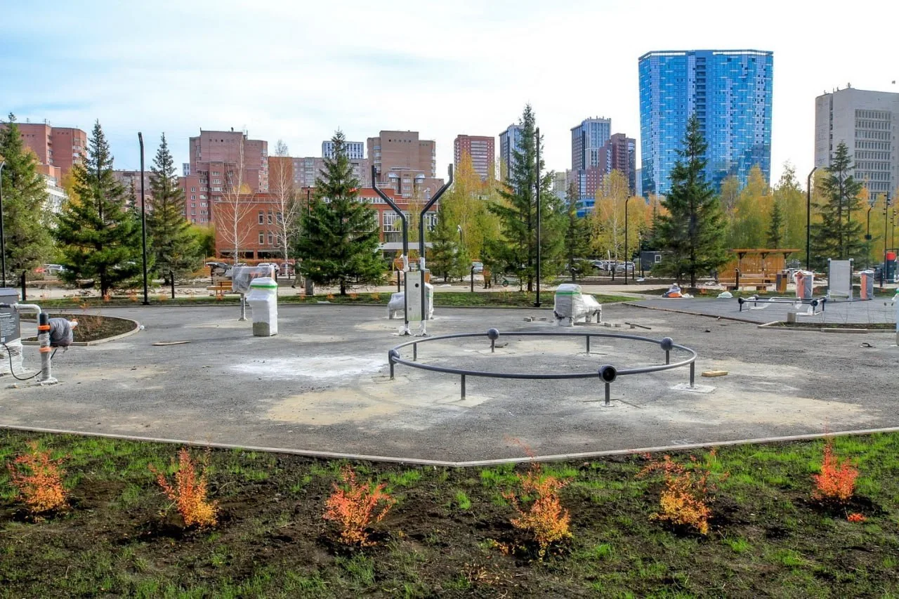 🌳 В Новосибирске завершают обновление Бугаков-парка