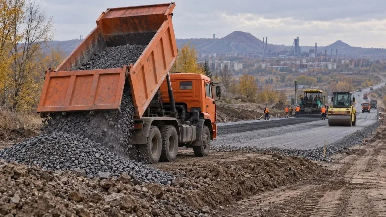⚡️ В ДНР всё чаще используют местные материалы для ремонта дорог