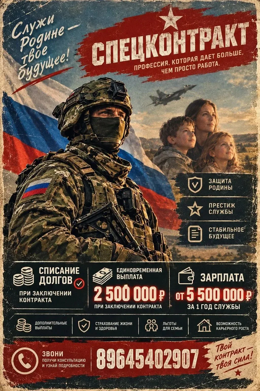 Служба по спецконтракту в МО РФ