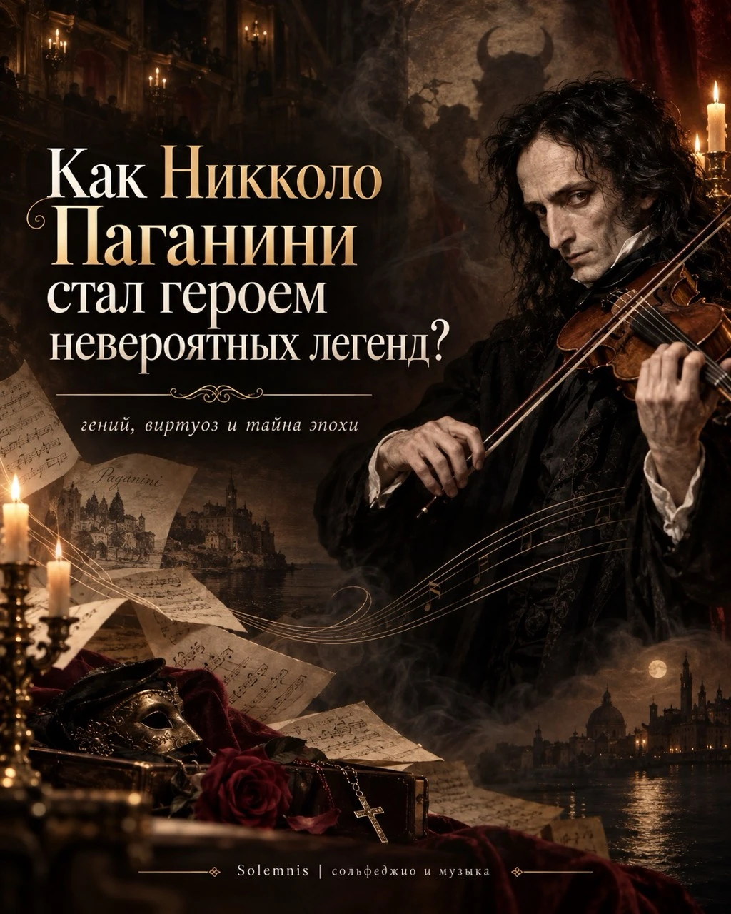 🎻 Как Никколо Паганини стал героем невероятных легенд?