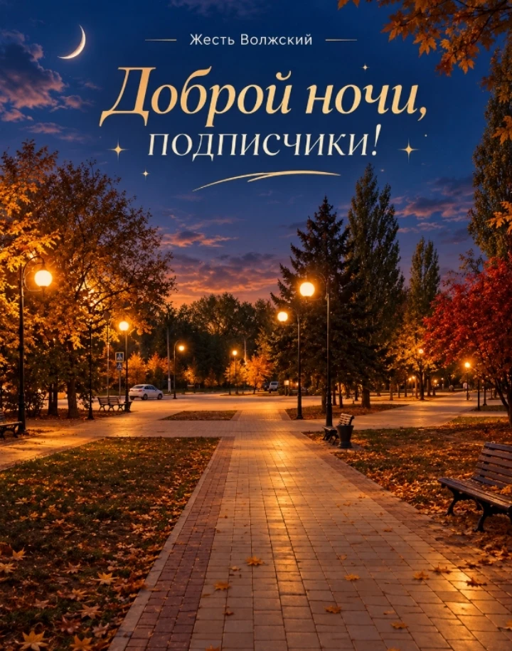 🌙 Доброй ночи, Волжский!