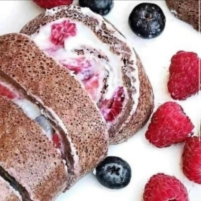 🍓🍫 ТВОРОЖНЫЙ РУЛЕТ С ЯГОДАМИ 😍