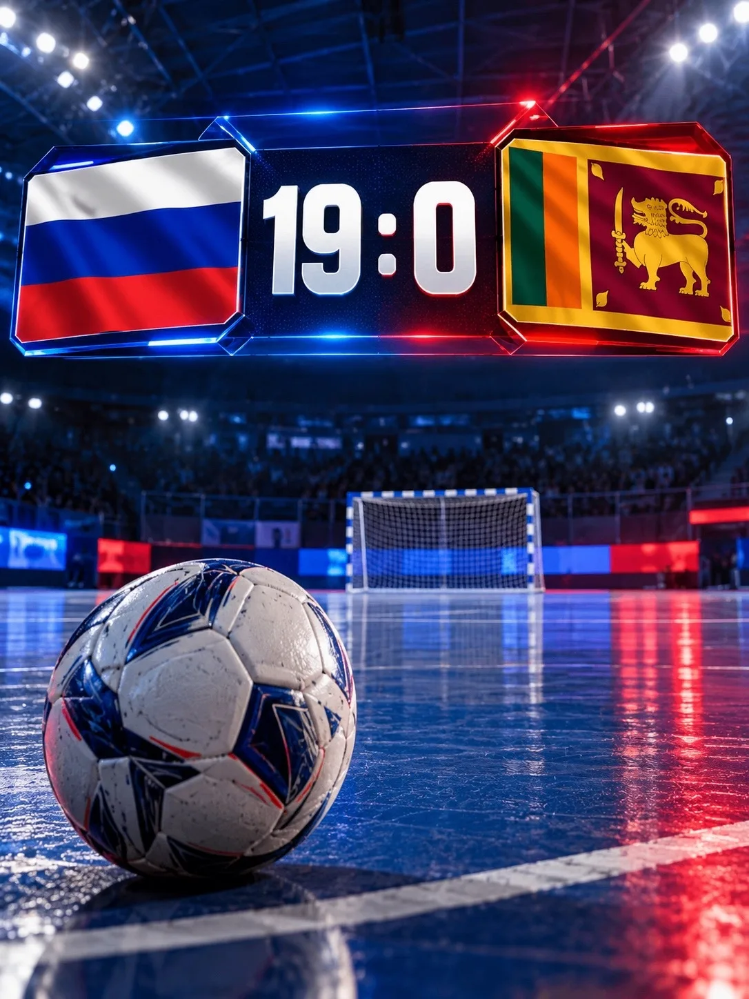 ⚽ Сборная России забила 19 безответных мячей в ворота Шри-Ланка на ЧМ по микрофутзалу в...