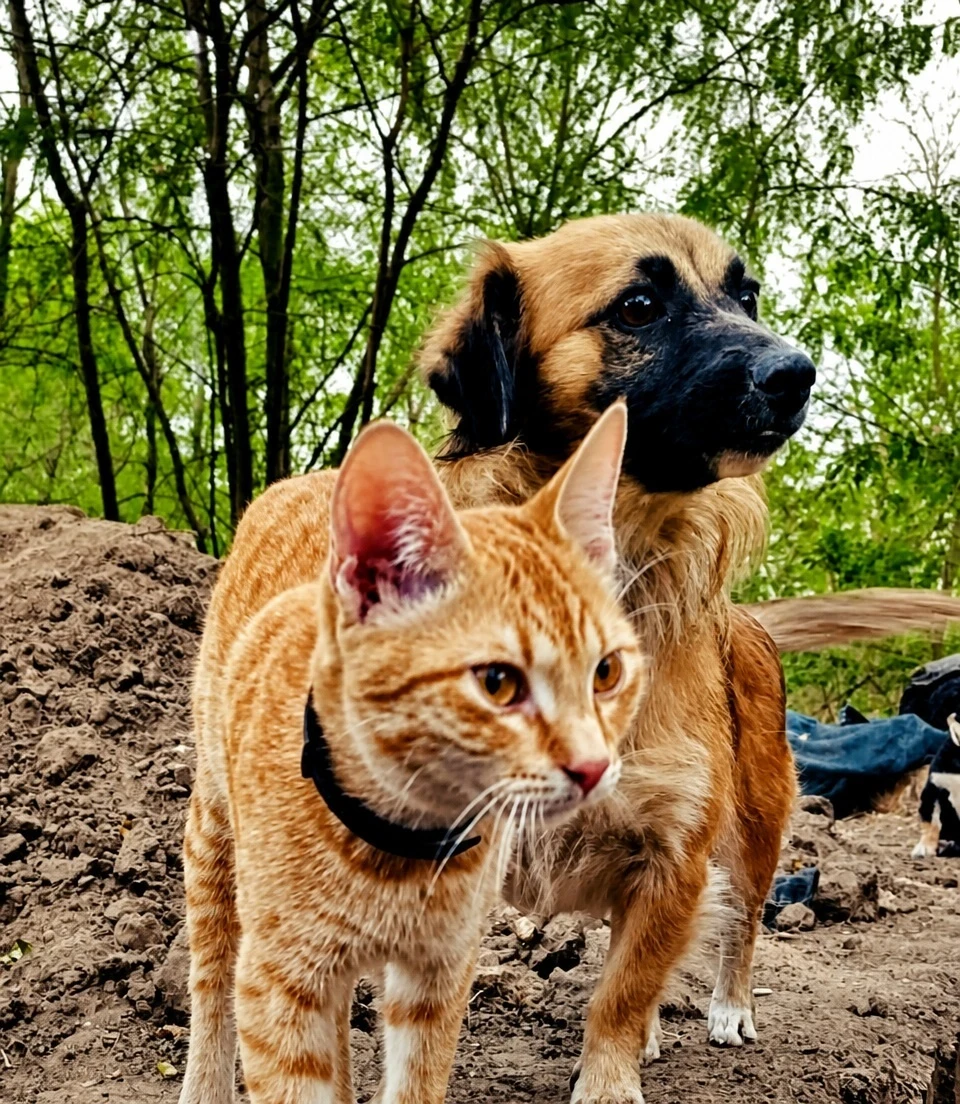 Разведчик с позывным «Кетчуп» обязан жизнью кошке Котлете и псу Батону