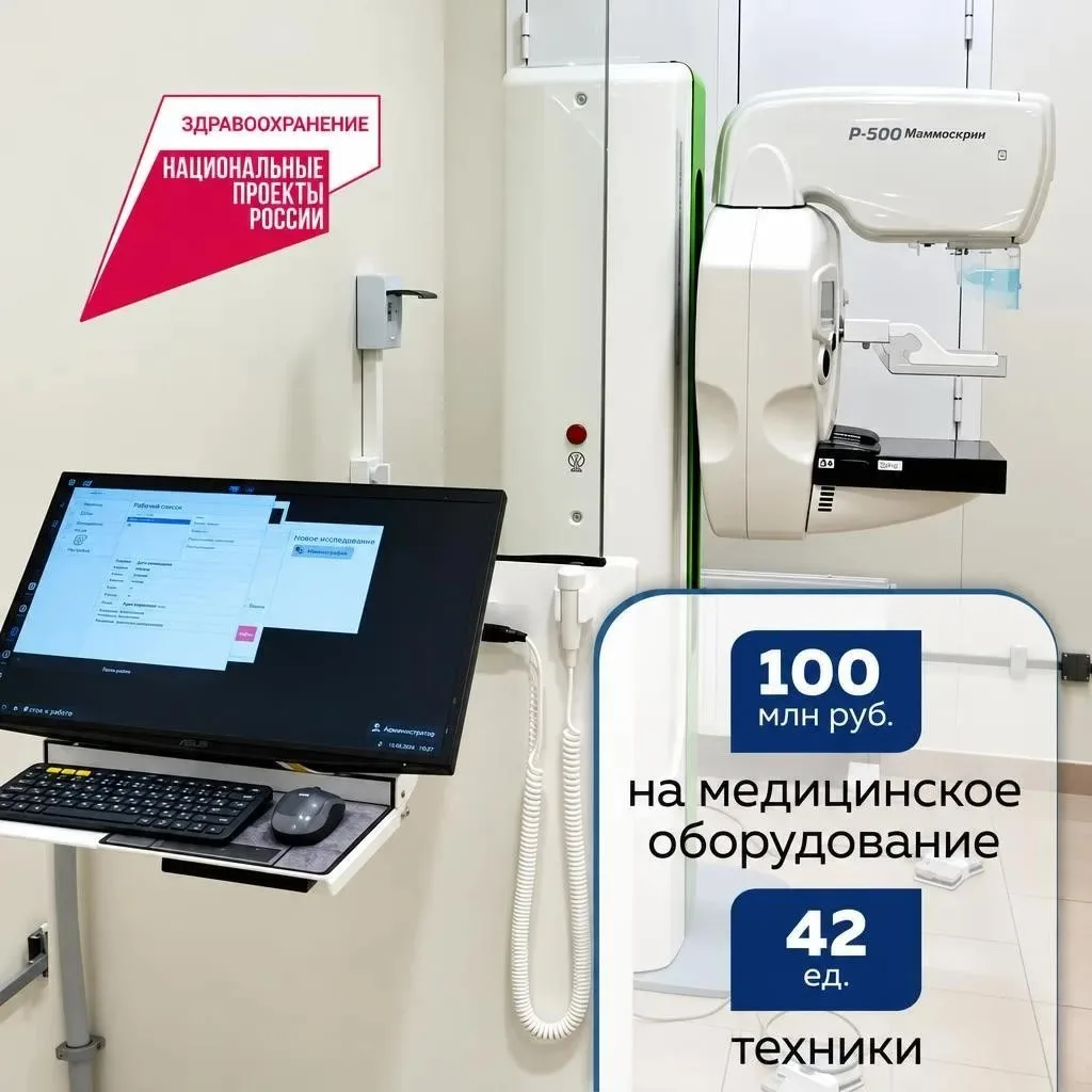 Современный цифровой маммограф получила поликлиника № 2 в Астрахани
