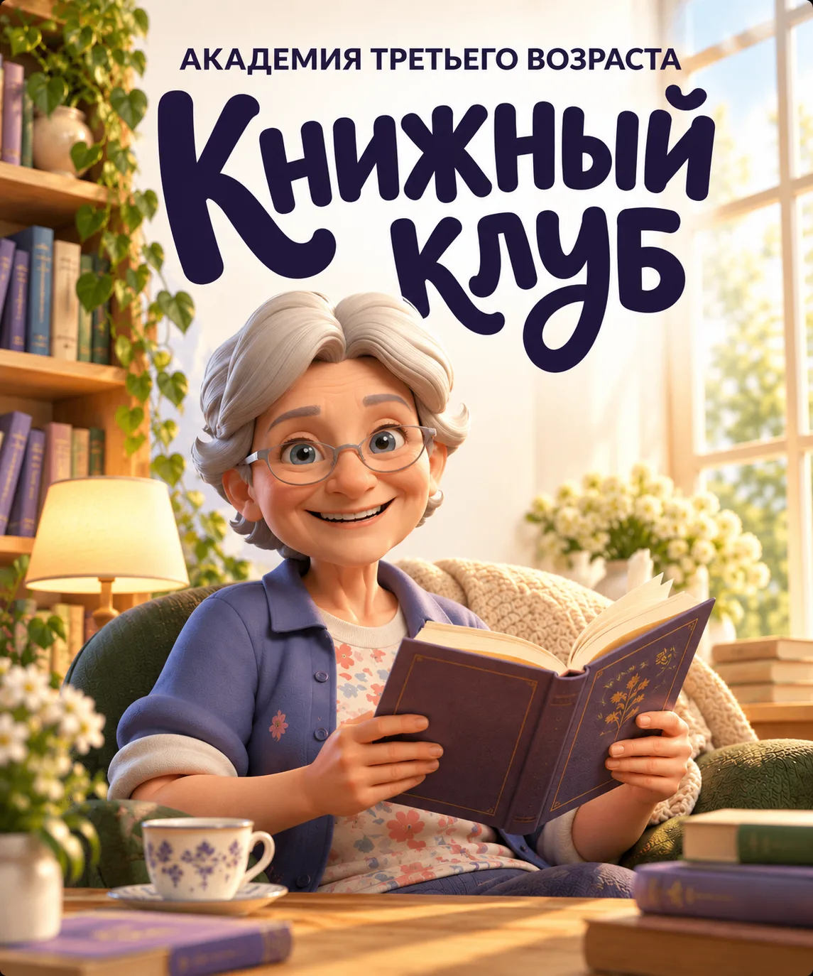 📚 Приглашаем в Книжный клуб «Академии третьего возраста» ДГТУ!