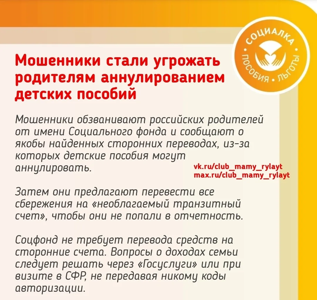 Мошенники стали угрожать родителям аннулированием детских пособий
