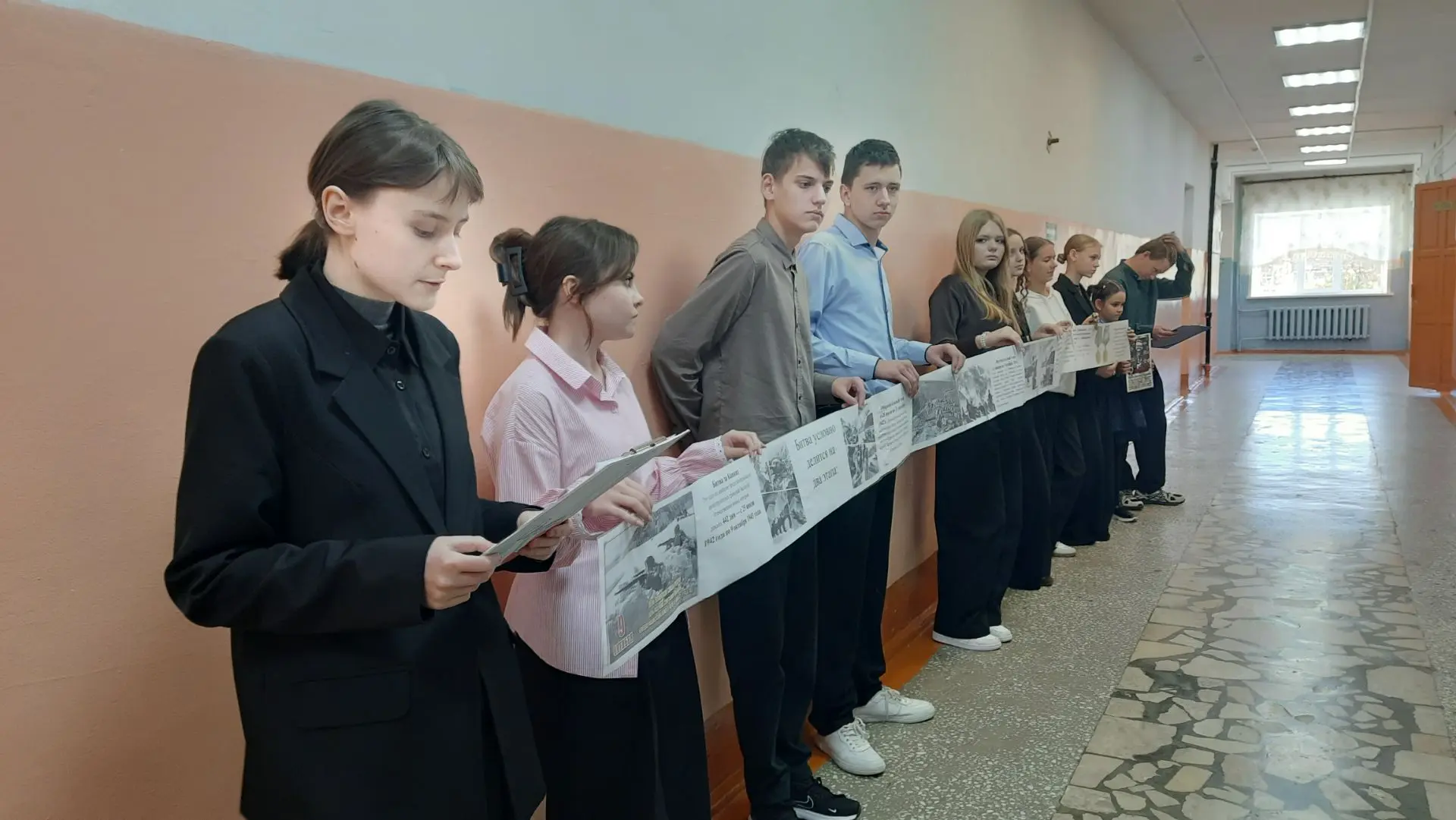🎖 «442 шага к Победе»: школьная Лента времени в честь героев битвы за Кавказ