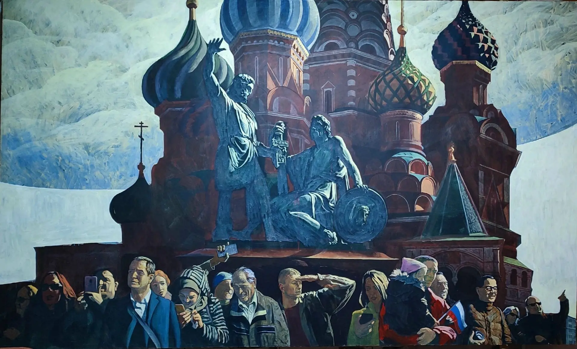 👀 Ярославский художник представил свою Москву в Москве