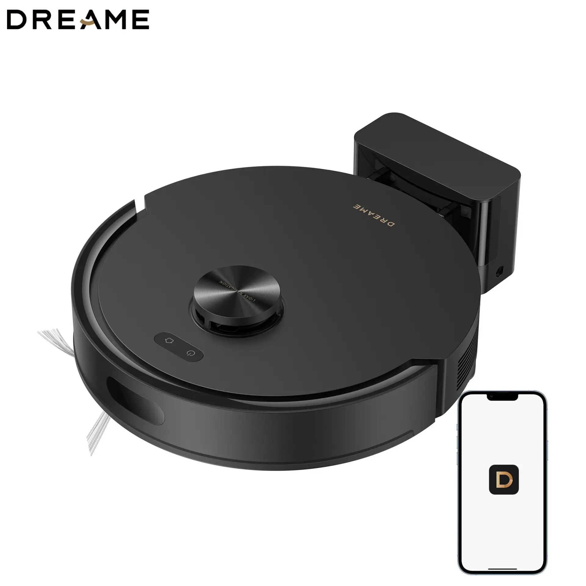 🛍 Dreame F20 — черный робот-пылесос 2-в-1