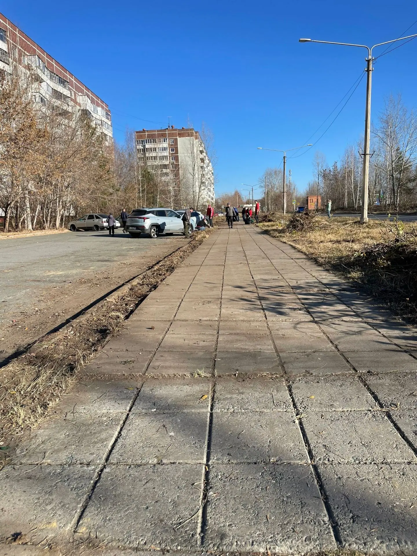 В Заозёрном провели субботник