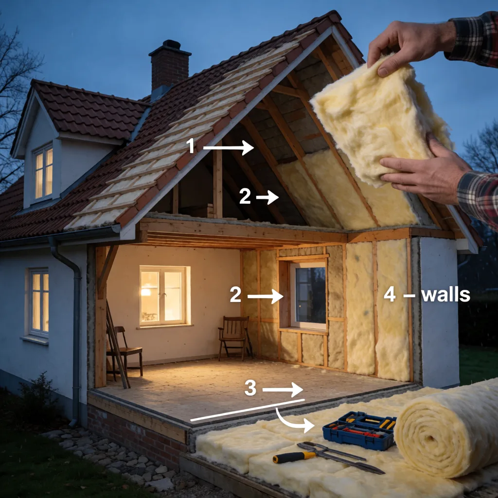 🏠 УТЕПЛЕНИЕ ДАЧИ: ЧТО ДЕЛАТЬ В ПЕРВУЮ ОЧЕРЕДЬ
