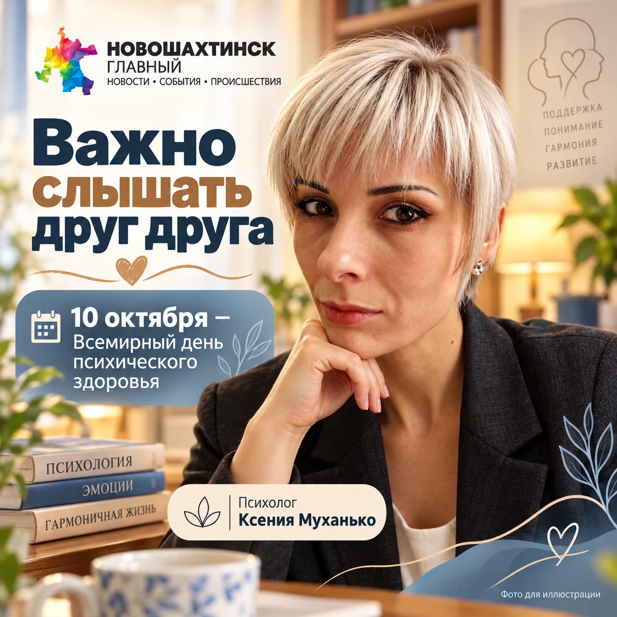 Сегодня, 10 октября, отмечается Всемирный день психического здоровья. И это хороший пов...