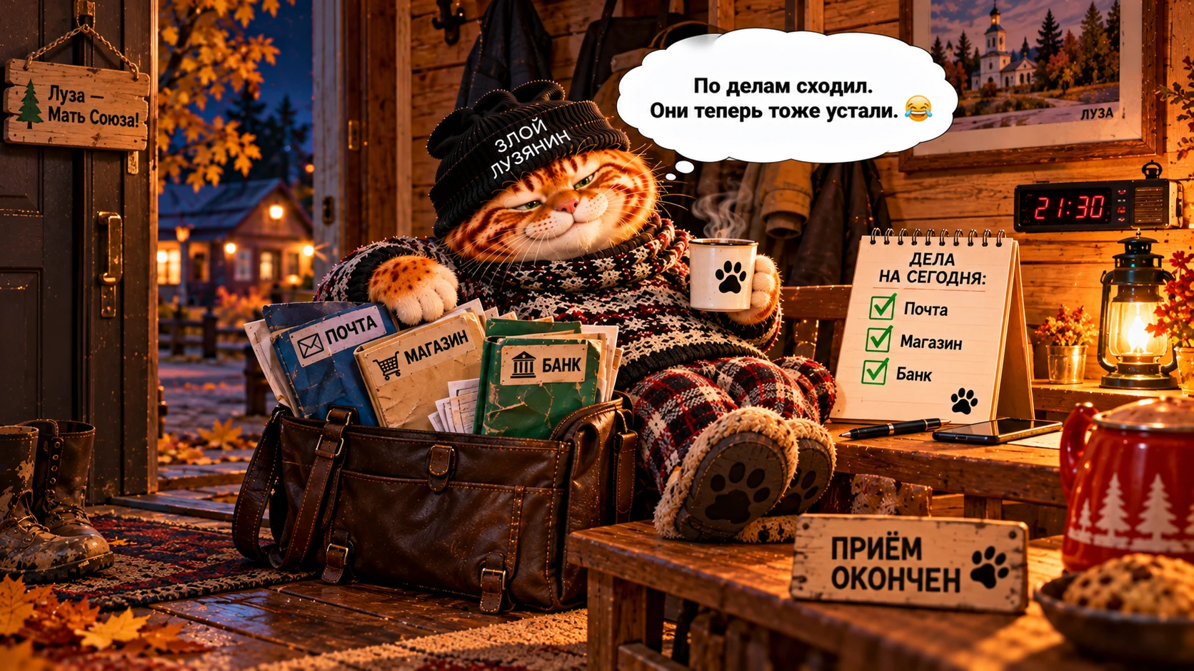 🌙 Спокойной ночи, лузяне!