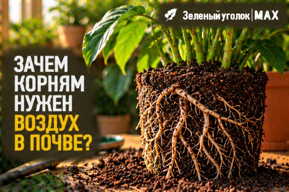 🌱 ЗАЧЕМ КОРНЯМ НУЖЕН ВОЗДУХ В ПОЧВЕ?
