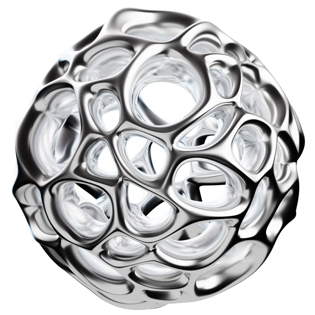 👨‍🎨 Abstract 3D Chrome Illustrations