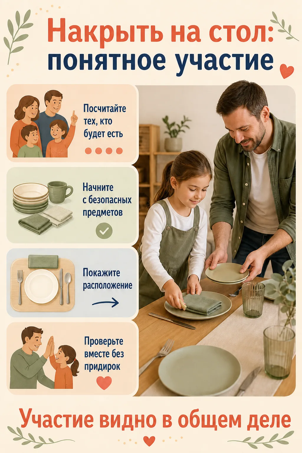 🍽️ Накрыть на стол: понятное участие