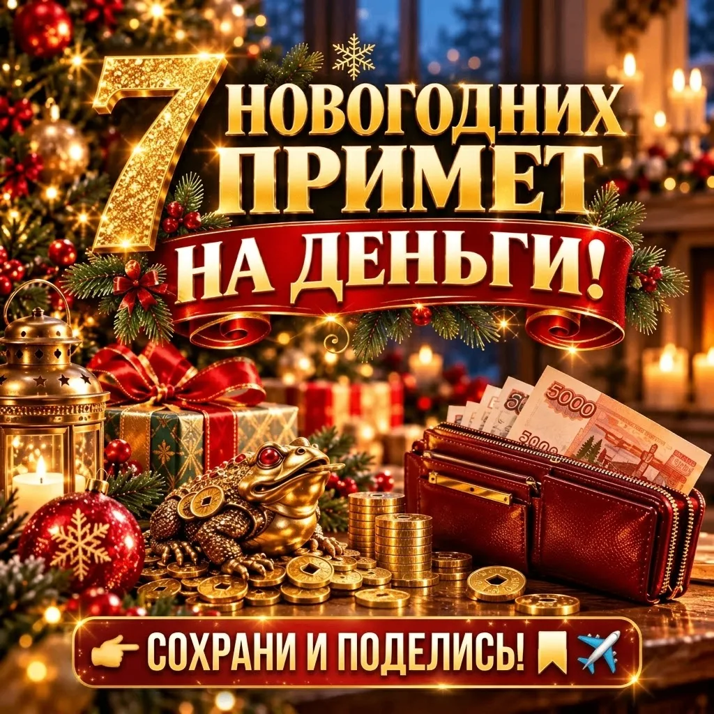 🎄 7 новогодних примет на деньги!