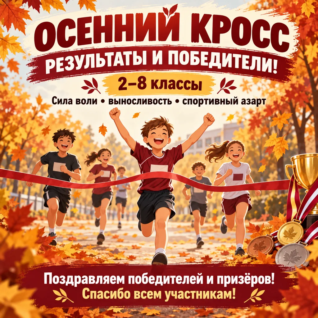 🍁 Осенний кросс: результаты и победители!