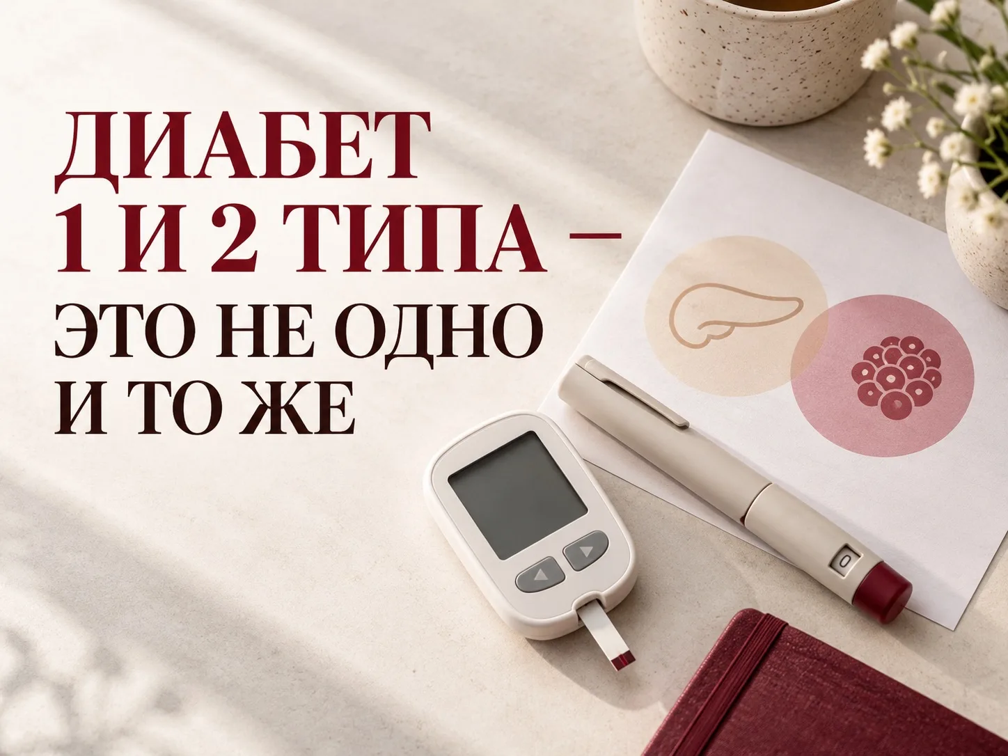 Диабет 1-го и 2-го типа — это не одно и то же