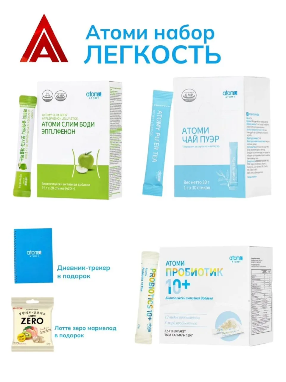 АТОМИ НАБОР ЛЕГКОСТЬ ✨