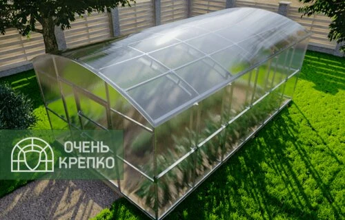 Теплица Сказка Титан 3,5м ( Поликарбонат: Базовый; Длина: 8м; Стяжки: 9шт; Конструкция:...