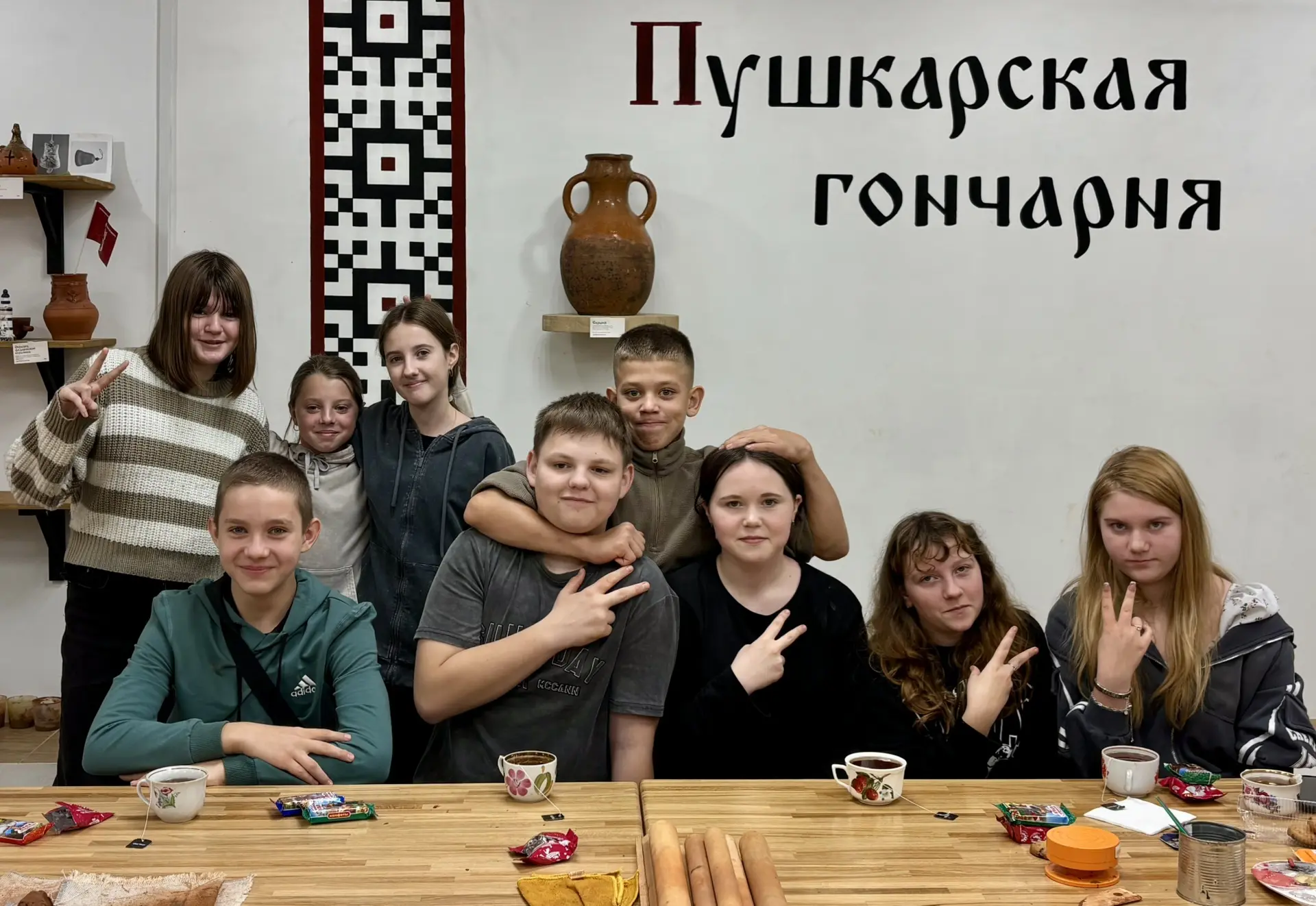 Ученики филиала Стрелецкой школы в посёлке Новая жизнь посетили Пушкарскую гончарную!