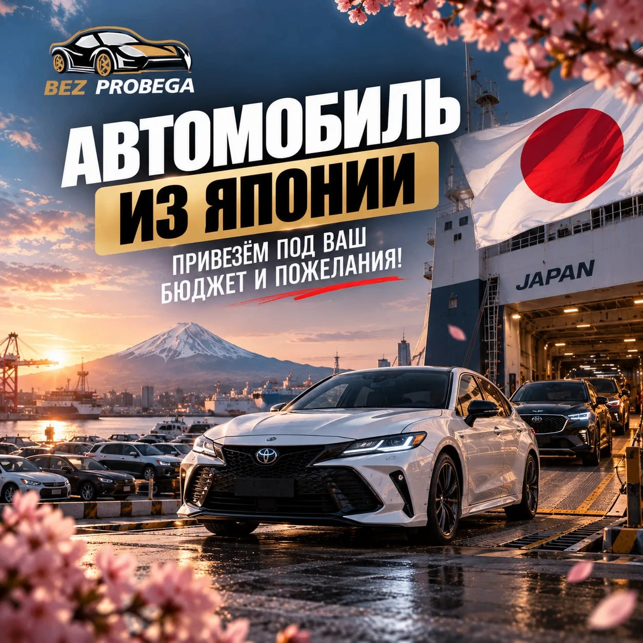🇯🇵 Автомобиль из Японии — привезём под ваш бюджет и пожелания!