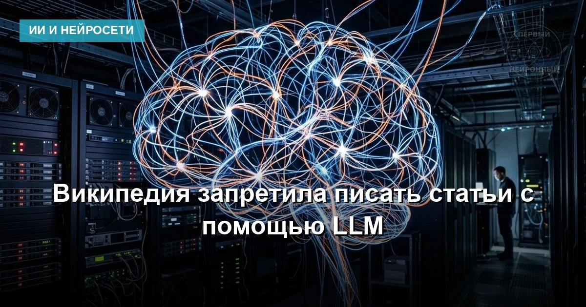 К марту 2026 года в Википедии полностью запретили написание статей с помощью больших яз...