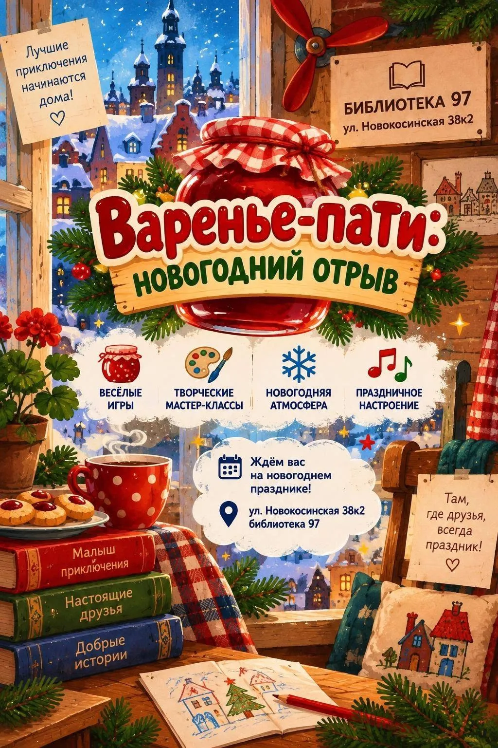 🎄 Библиотека № 97 открывает продажу билетов на главное новогоднее событие зимы! 🎄
