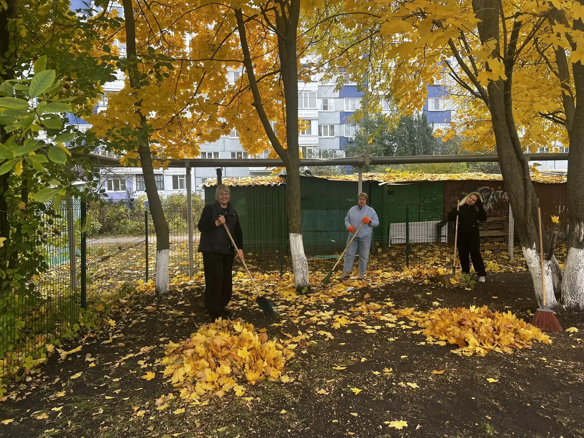 10 октября на территории нашей школы прошёл традиционный субботник. Ученики и  учителя ...