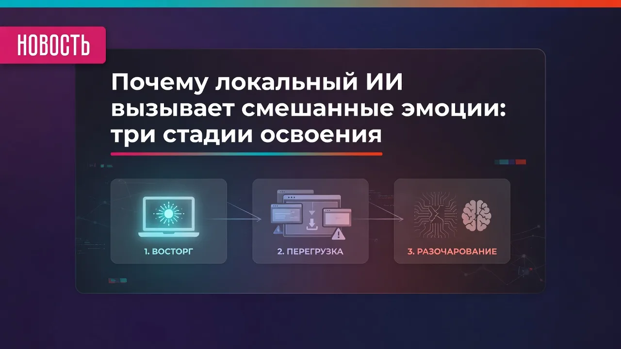 Почему локальный ИИ вызывает смешанные эмоции: три стадии освоения
