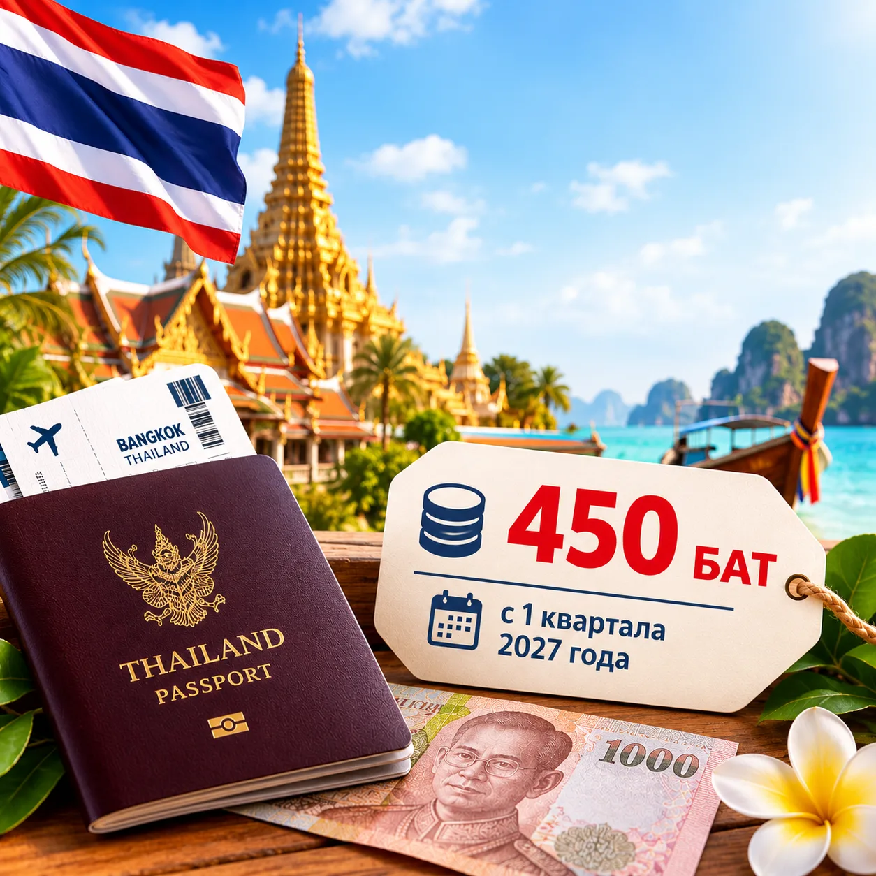 🇹🇭 Тайланд вводит туристический сбор