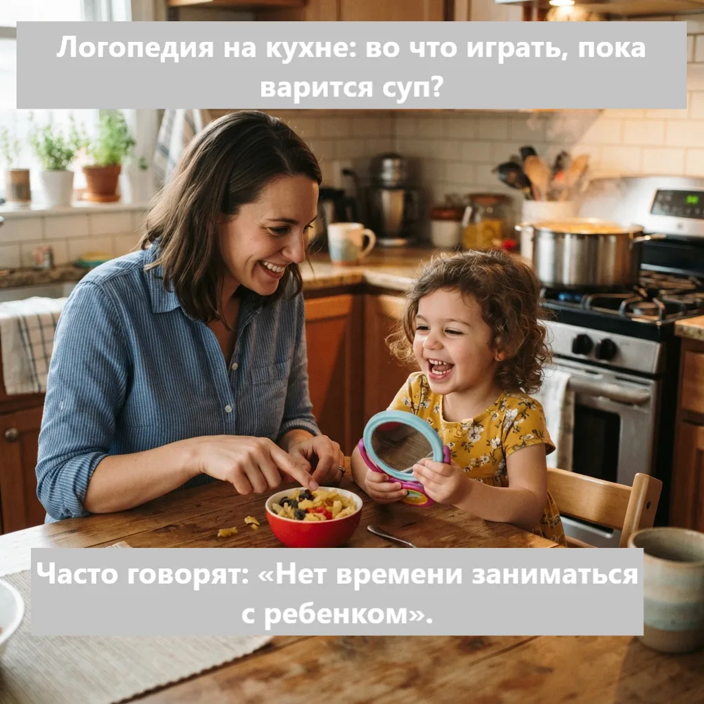 🍳 Логопедия на кухне: во что играть, пока варится суп?