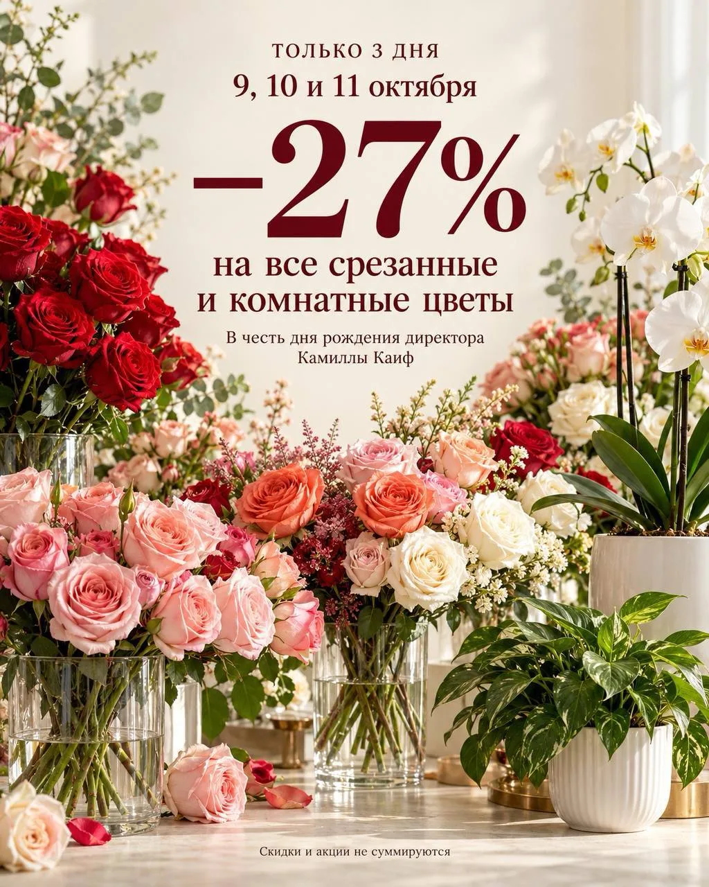 🎉 Камилле — 27, а вам — скидка 27%!