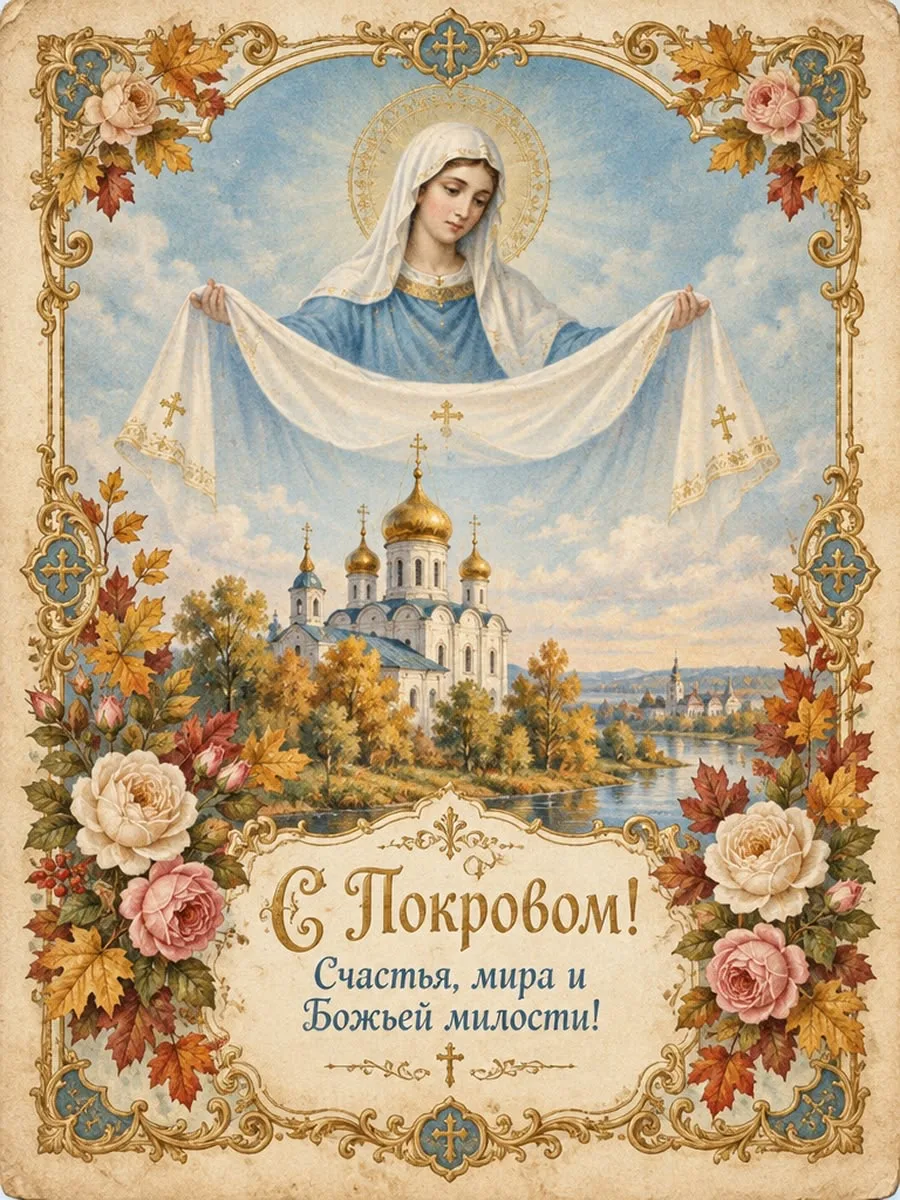 Сегодня особенный день - праздник Покрова Пресвятой Богородицы. ✨