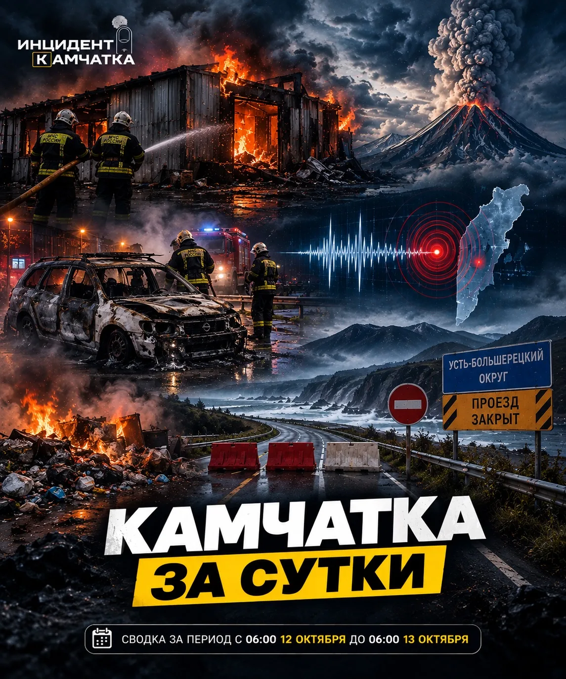Машина сгорела в Петропавловске минувшей ночью