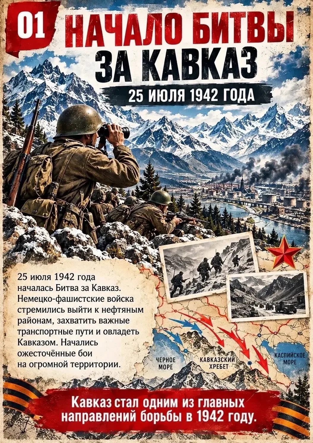🎖 Битва за Кавказ: 442 дня мужества и стойкости 🎖