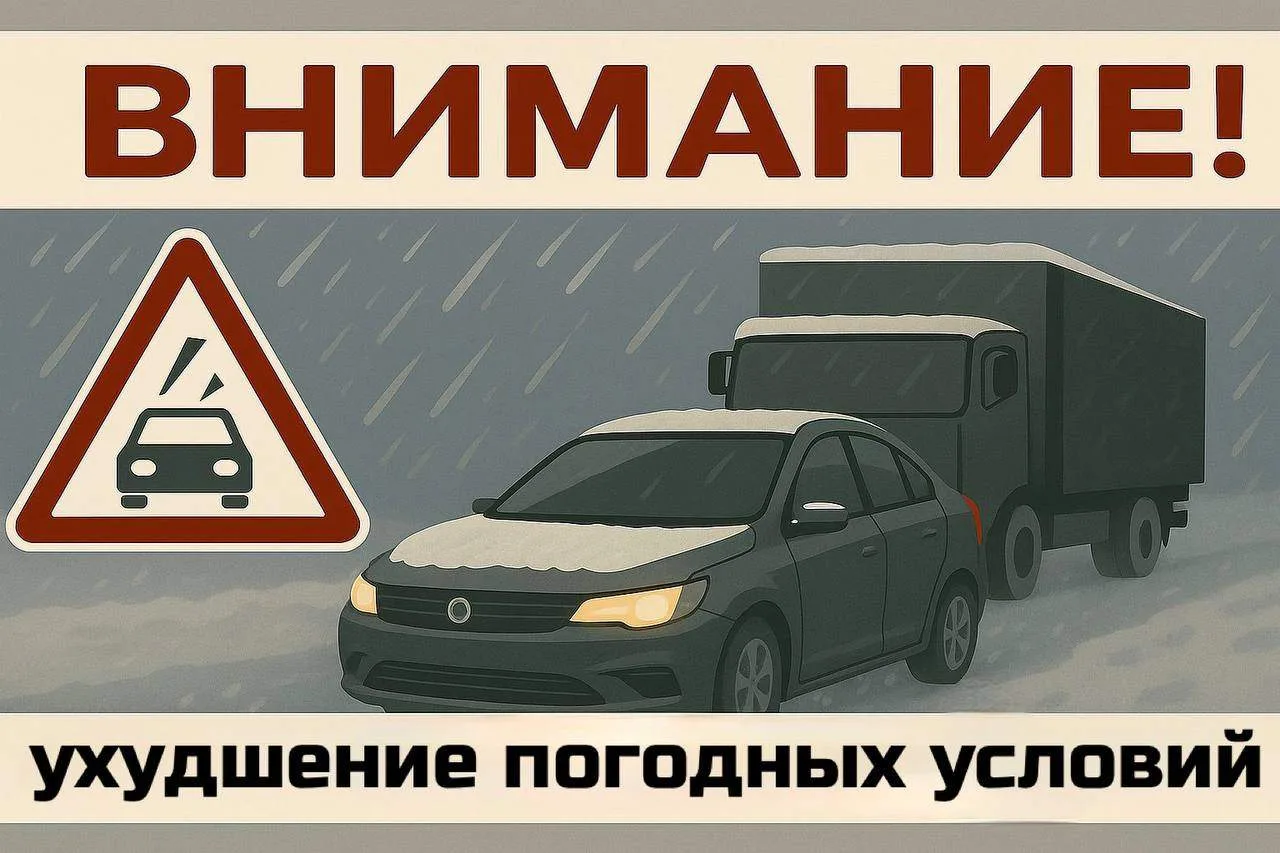 🚔‼🌨Госавтоинспекция края обращает внимание автомобилистов на ухудшение погодных услов...