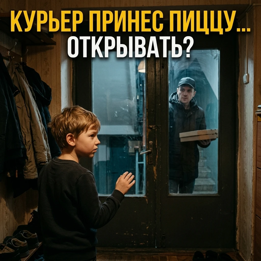 Ребенок один дома, в дверь звонок. «Курьер, доставка пиццы! Ваша мама оплатила, открыва...
