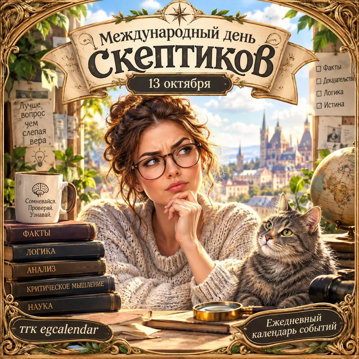Международный день скептиков — это праздник-манифест разумного сомнения и интеллектуаль...
