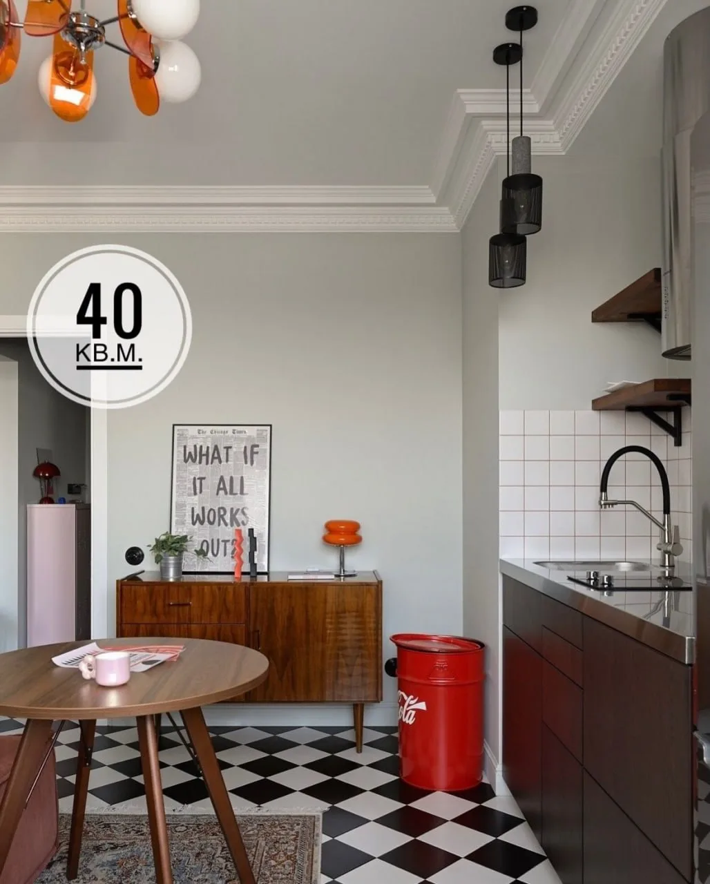 Обзор стильной квартиры 40 м². Как вам интерьер?