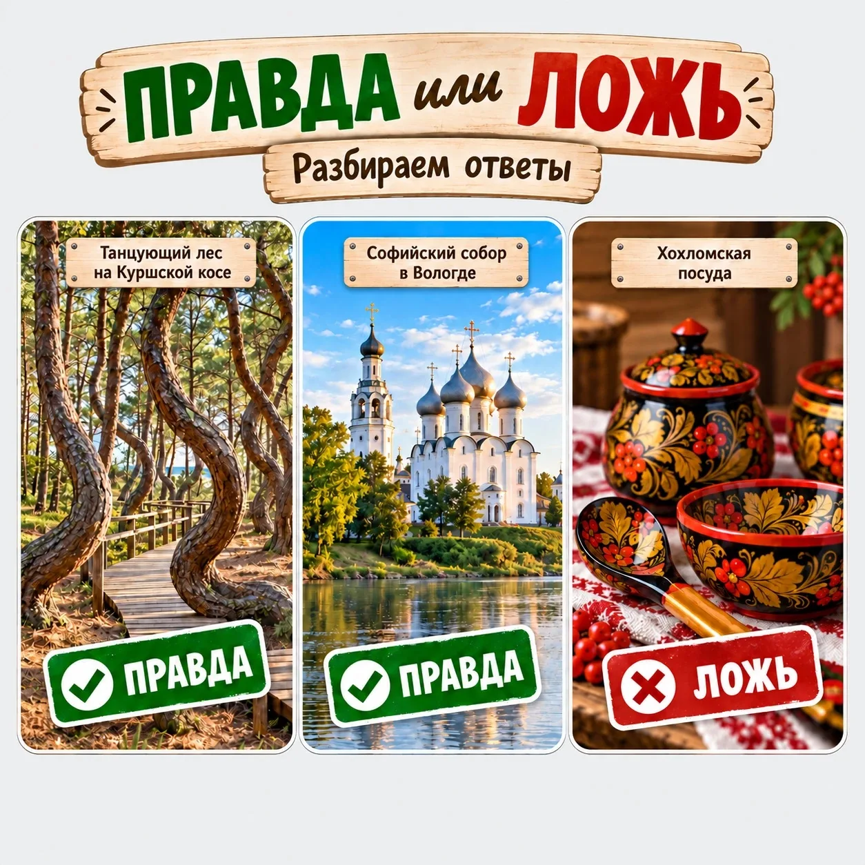 Правда или ложь? Разбираем ответы!