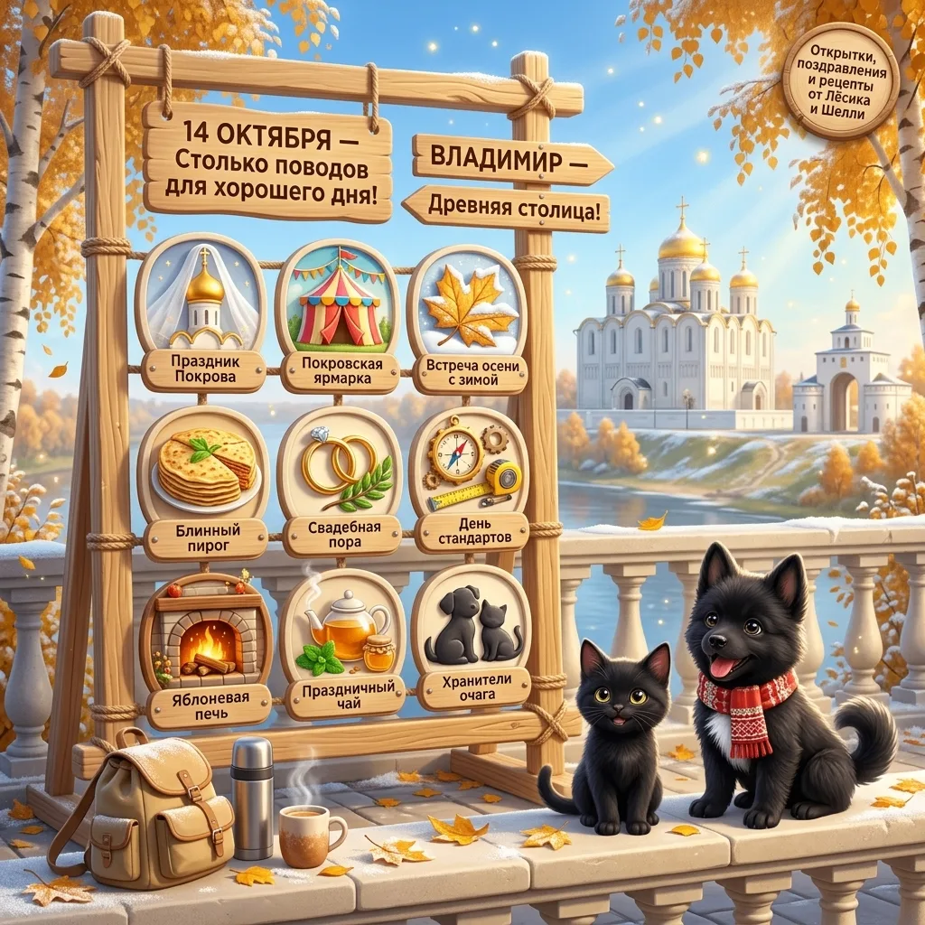 14 ОКТЯБРЯ — СТОЛЬКО ПОВОДОВ ДЛЯ ХОРОШЕГО НАСТРОЕНИЯ! 🍂🎉Четырнадцатый день октября — ...