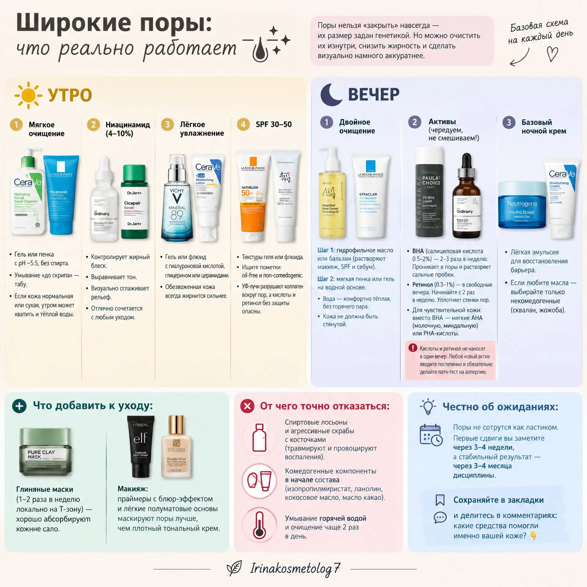 Широкие поры: что реально работает 🕳️✨