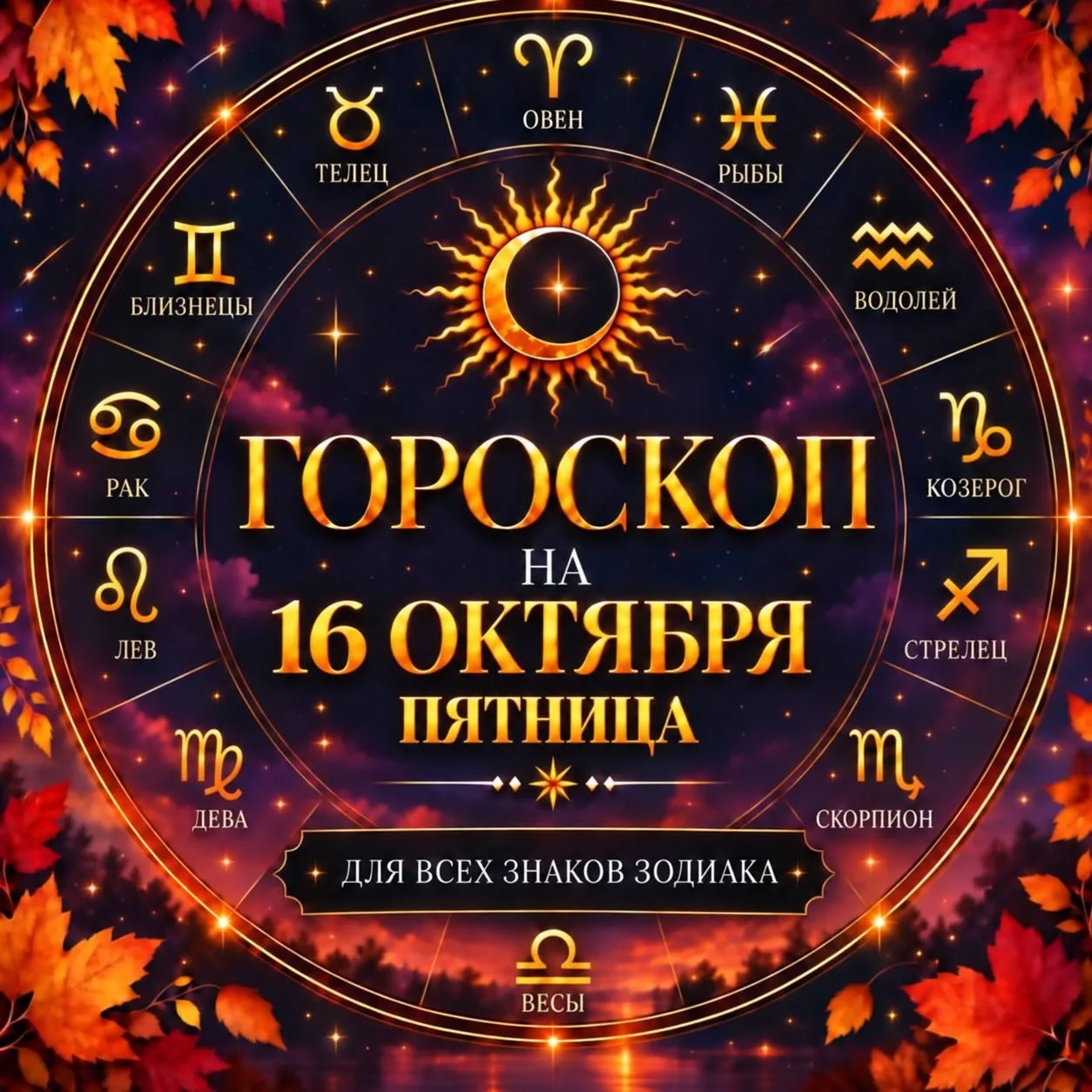 🔮 Гороскоп на 16 октября, пятницу