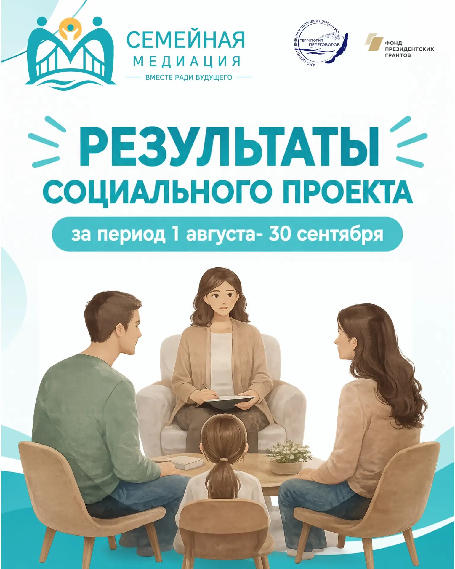 🕊️ 27 детей получили надежду: итоги двух месяцев проекта «Семейная медиация — вместе р...