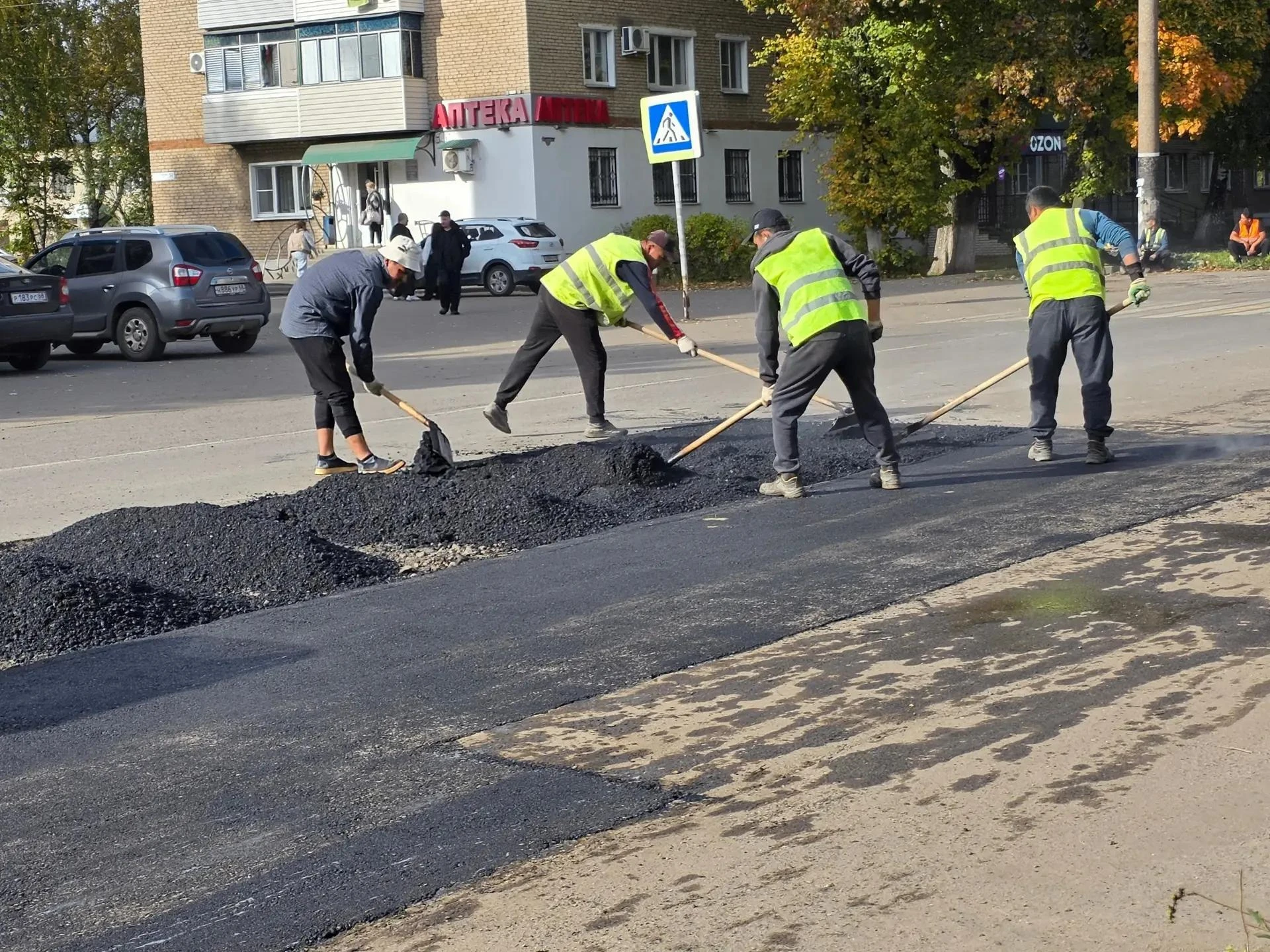В Мичуринске завершается капитальный ремонт дорожного покрытия