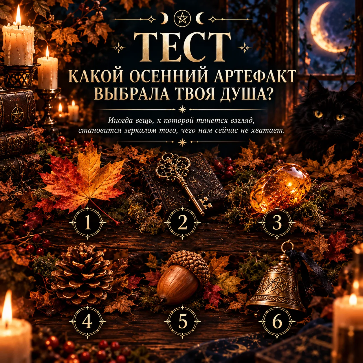 🍂 ТЕСТ: КАКОЙ ОСЕННИЙ АРТЕФАКТ ВЫБРАЛА ТВОЯ ДУША?
